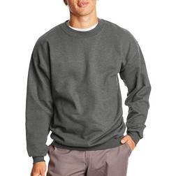 Hanes Ultimate Cotton Heavyweight Crewneck Sweatshirt - Charcoal Heather