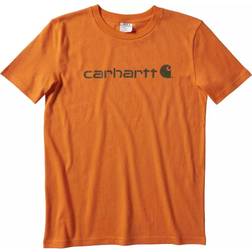 Carhartt Boy's Short Sleeve Logo T-Shirt - Exotic Orange