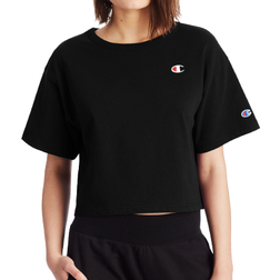 Champion C Logo Heritage Cropped Tee - Black