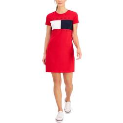 Tommy Hilfiger Women's Flag Dress - Scarlet