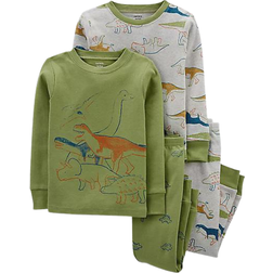 Carter's Dinosaur Snug Fit Pajamas 4-Piece - Green