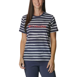 Columbia North Cascades Printed T-shirt Women's - White Brush Stripe