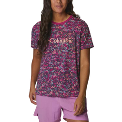 Columbia North Cascades Printed T-shirt Women's - Wild Fuchsia Dotty Disguise