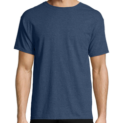 Hanes ComfortBlend EcoSmart Crewneck T-shirt 4-pack - Heather Navy