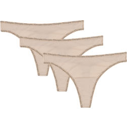 Champion Women's Microfiber Thongs 3-pack - Soft Taupe/Soft Taupe/Soft Taupe