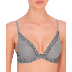 Natori Feathers Lace Bra - Stone/Fog