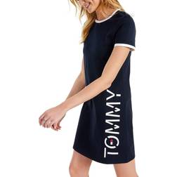 Tommy Hilfiger Vertical Logo Dress - Sky Captain