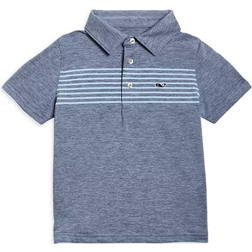 Vineyard Vines Boy's Horizon Chest Stripe Sankaty Polo - Summer Evening