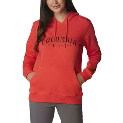 Columbia Logo Hoodie Women's - Red Hibiscus