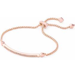 Kendra Scott Ott Adjustable Chain Bracelet - Rose Gold/Transparent