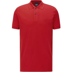 Hugo Boss Regular-Fit Logo Polo Shirts - Bright Red