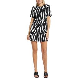 Sanctuary Replay Printed T-shirt Dress - Brushwork