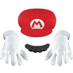 Disguise Mario Child Accessory Kit Gray/Red/White One-Size