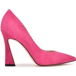 Nine West Trendz Pointy Toe - Electric Pink Suede