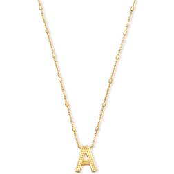 Kendra Scott Letter A Pendant Necklace - Gold