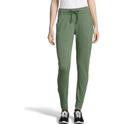 Hanes Women's French Terry Jogger With Pockets - Nature Green Heather