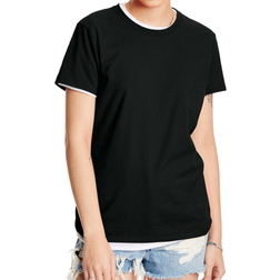 Hanes Women's Perfect-T Short Sleeve T-Shirt - Black
