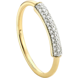 Monica Vinader Stellar Band Ring - Gold/Diamonds