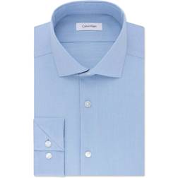 Calvin Klein Steel Slim-Fit Non-Iron Stretch Performance Dress Shirt - French Blue