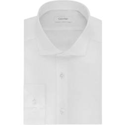 Calvin Klein Steel Slim-Fit Non-Iron Stretch Performance Dress Shirt - White