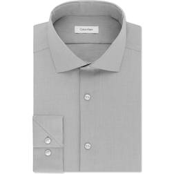 Calvin Klein Steel Slim-Fit Non-Iron Stretch Performance Dress Shirt - Smokey Grey