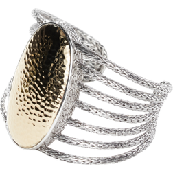 John Hardy Palu Multi Row Cuff - Silver/Gold