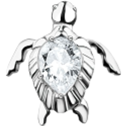 Thomas Sabo Charm Club Single Turtle Ear Stud - Silver/Transparent