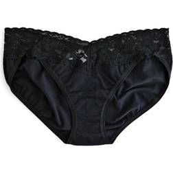 Hanky Panky Supima Cotton V-kini Briefs - Black