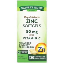 NatureS Truth 120-Count Rapid Release Zinc Vitamin C Softgels