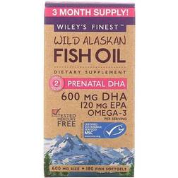 Wiley'S Finest Fish Oil Prenatal DHA, 180ct