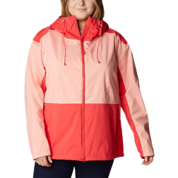 Columbia Women's Sunrise Ridge Jacket Plus - Red Hibiscus/Coral Reef