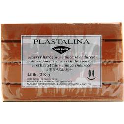 Van Aken Plastalina Modeling Clay, 4 1/2 Lb, Brown