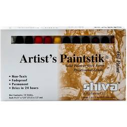 Shiva Artist's Paintstik Oil Color Set, Professional Set, Set Of 12