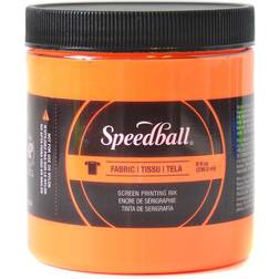 Speedball Screen Prtg Ink 8oz Fluorescent Orange