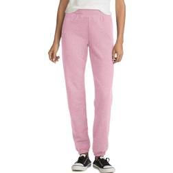 Hanes Women's ComfortSoft EcoSmart Cinch Bottom Leg Sweatpants - Pale Pink