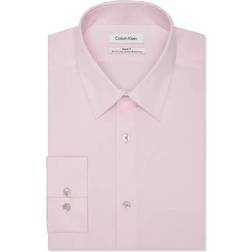 Calvin Klein Steel Slim-Fit Non-Iron Stain Shield Solid Dress Shirt - Rose