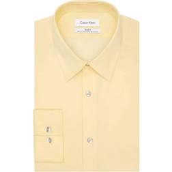 Calvin Klein Steel Slim-Fit Non-Iron Stain Shield Solid Dress Shirt - Mimosa