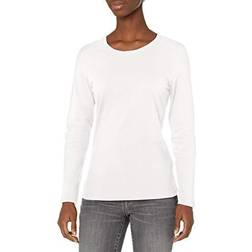 Hanes Women's Perfect-T Long Sleeve T-shirt - White
