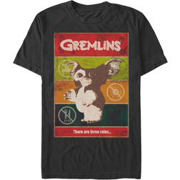 Fifth Sun Gremlins 1 Retro Poster Short Sleeve T-shirt - Black