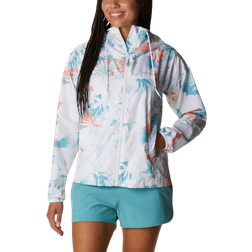 Columbia Women's Flash Challenger Novelty Windbreaker Jacket - White Daisy Party Print