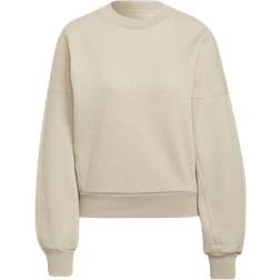 Adidas Women's Studio Lounge Fleece Sweatshirt - Botanic Beige Mel