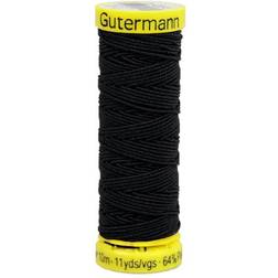 Gutermann Elastic Thread 11yd-Black