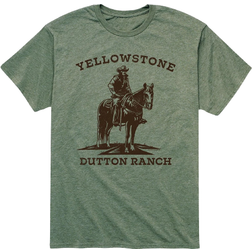 Airwaves Yellowstone Dutton Ranch Horse T-shirt - Green