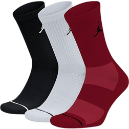 Nike Everyday Max Cushion Crew Socks 3 Pack - Black/White/Gym Red