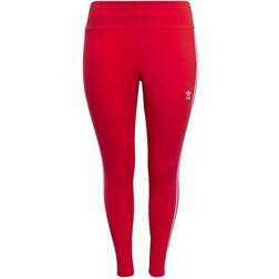 Adidas Women's Originals Adicolor Classics 3-Stripes Leggings Plus Size - Vivid Red