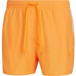Adidas Classic 3-Stripes Swim Shorts - Orange Rush/White