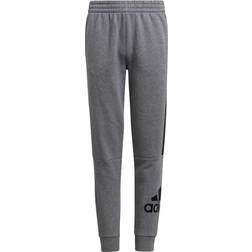 Adidas Boys' Core Badge Joggers - Charcoal Grey (EY0012)