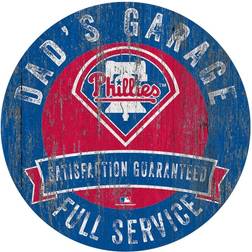 Fan Creations Philadelphia Phillies Dad's Garage Sign Board
