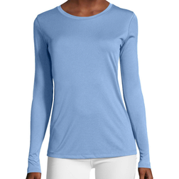 Hanes Sport Cool Dri Performance Long-Sleeve T-shirt Women - Light Blue