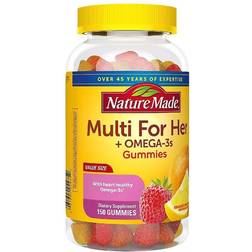 Nature Made Women's Multivitamin Omega-3 Gummies Strawberry, Lemon & Orange 150ct